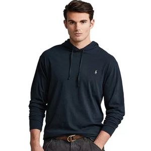 Polo Ralph Lauren Men's Jersey Hooded T-Shirt polo black